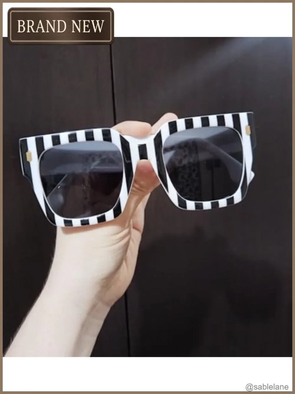 Oversized Square Sunglasses Women UV400 Plastic Frame